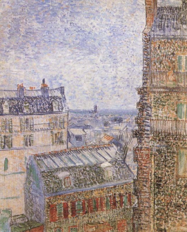 Vincent Van Gogh Paris seen from Vincent-s Room In the Rue Lepic oil painting image